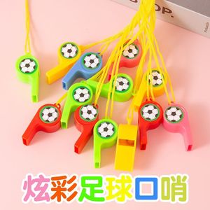 Silbatos de fútbol de plástico de colores, accesorios portátiles para animar a los niños y aficionados - Product Image 5