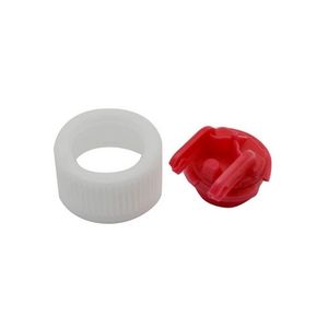 Cabezal de válvula de descarga para cisterna de 35 mm, pieza de repuesto de plástico rojo y blanco - Product Image 1