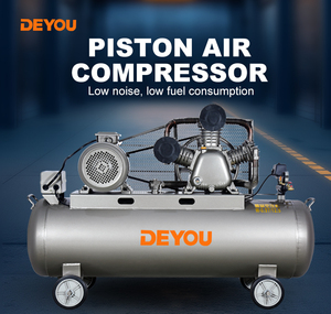 Compresor de Aire de Pistón Portátil de Alta Calidad de 3kW/12.5Bar 4HP110L Accionado por Correa, 220V/50Hz y 380V/50Hz - Product Image 6