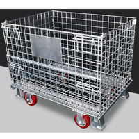 Nouvelles roues à palettes en maille Depotfit pour une manioplage facile, un stockage efficace en entrepôt et un transport de marchandises pour la logistique, idéales pour les restaurants.