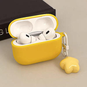 Coque transparente souple compatible avec les écouteurs sans fil AirPods 4, jaune gelée, pour les générations 2/3 Pro 2 - Product Image 5