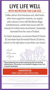 مصنع طحلب أحمر OEM أقراص الكالسيوم مكملة لعظام البشر البالغين مع مجموعة متنوعة من الفيتامينات والمغنيسيوم - Product Image 6