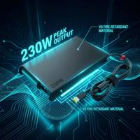 Adaptateur d'alimentation universel 230W PD 3.0 ignifuge avec port USB pour ordinateur portable de jeu Legion, entrée AC 20V 11.5A, compatible ThinkPad P