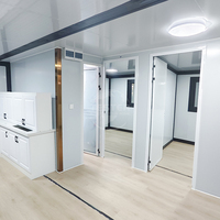 Maison préfabriquée en acier moderne, structure extensible, conteneur de 10 pieds, appartement, chambre, bureau, bâtiment, hôtel, insonorisé