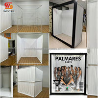 Photomaton avec cadre en alliage d'aluminium recouvert de tissu pour mariage, fête, événement, divertissement, photographie, boîte photo, boîte à magazines