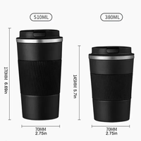 Termo de Acero Inoxidable, Taza Aislada de Doble Capa, Antiderrames, para Viajes, Deportes, Botella de Vacío Portátil para Exteriores