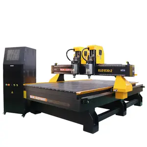 Doppia Testa Cnc Router 5Ft X 10 Ft 15 30 Grande Lavorazione Del Legno 1530 Macchine Macchine Intaglio