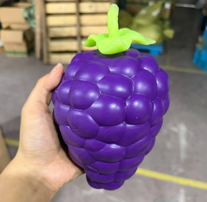 Jumbo Purple Grape <b>Squishy</b> <b>Slow</b> <b>Rising</b> Soft TPR Squeeze Toy Stress Relief Sensory Fidget Gift - Product Image 2