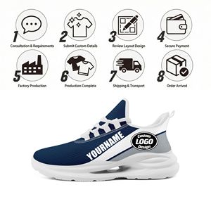 Direkt vom Hersteller: Individuelles Logo OEM/ODM Atmungsaktive Mesh-Schnür-Sneaker Laufschuhe für Herren & Damen FN079-26020001-14 - Product Image 4
