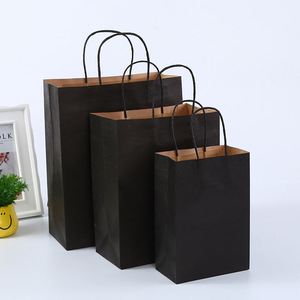 ถุงกระดาษคราฟท์สีขาวน้ำตาลพิมพ์โลโก้ตามสั่ง พร้อมหูหิ้ว สำหรับใส่ของขวัญหรือสินค้า - Product Image 5