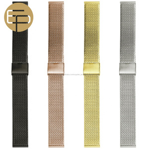 de peso ligero logotipo personalizado de acero inoxidable de alta calidad malla milanesa banda 10 12 14 16 18 20 22 24mm - Product Image 1