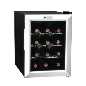 Personalizada de fábrica Display LCD único zona 12 garrafas de vinho refrigerador termoelétrico refrigerador