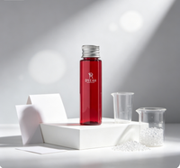 DY-E-105 Flacon cosmétique mini PET de 30 ml rechargeable, flacon de voyage avec bouchon à vis en aluminium pour l'emballage de liquides de soin de la peau