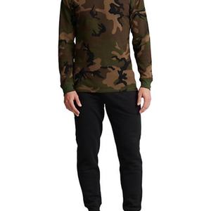 T-shirt à manches longues en coton lourd tricoté, imprimé DTG personnalisé, double couche thermique, séchage rapide, respirant, écologique, décontracté, vierge - Product Image 3