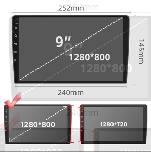 Henmall 9 "phổ 6580 1024*600p IPS màn hình 4 core 2G + 32G Car DVD Player Stereo âm thanh 2 DIN Android Car đài phát thanh GPS navigation - Product Image 5