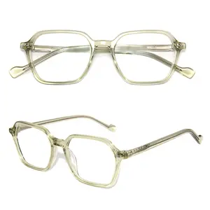 Italie Design Grote Kwaliteit Acetaat Mannen Brillen Frames Klassiek Met Metalen Insert Tempels Hoge Kwaliteit Brillen Met Logo