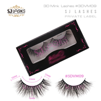 Cils en gros, bande complète, cils en vison duveteux 3D, cils en vison avec longueur de cils
