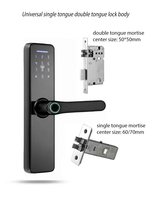 Concurrerende Prijs Waterdicht Smart Lock Wifi Tuya Deurslot Mechanische Sleutel Vingerafdruk Wachtwoordvergrendeling