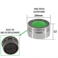 Buse de filtre à eau chaude et froide pour cuisine Buse de bassin Filtre universel pressurisé anti-éclaboussures pour robinet barboteur