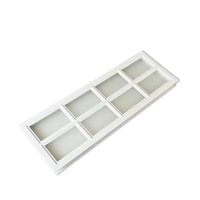 Accessoires de fenêtre de porte de garage au design moderne, panneaux ABS pour entrée sectionnelle industrielle, utilisation pour l'éclairage naturel