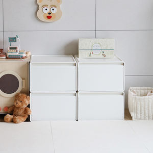 Boîte de rangement Plafarm Souffle JWPL0018, type ABCDD, armoire modulaire en ABS et acier, empilable, organisation de la maison et du bureau, multi-tiroirs - Product Image 4