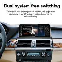 Radio para Auto BMW X5/X6 E70/E71 CIC/CCC 2007-2013, Pantalla Dividida de 10.25 Pulgadas, 4GB+64GB, GPS Integrado, CarPlay, Android Auto