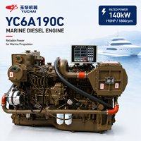 SCDC Yuchai YC6A190C 140kW 1800U/min Turboaufgeladener Ladeluftgekühlter 6-Zylinder-Marinedieselmotor für Fischerboot-Schiffsantrieb