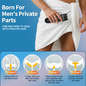 CLIPCLEAN Recortadora Eléctrica de Vello Púbico para Hombres, Impermeable, Cuchilla de Cerámica, Batería de 600 mAh, 60 Minutos de Autonomía, Aseo Corporal y del Pubis - Product Image 6