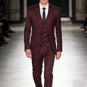 <span class=keywords><strong>Traje</strong></span> de <span class=keywords><strong>Hombre</strong></span> de Diseño Premium al por Mayor, Diseño a Rayas <span class=keywords><strong>Color</strong></span> <span class=keywords><strong>Vino</strong></span>, Solapa de Pico, Blazer Formal de Negocios, <span class=keywords><strong>Traje</strong></span> de Novio de 3 Piezas - Product Image 1