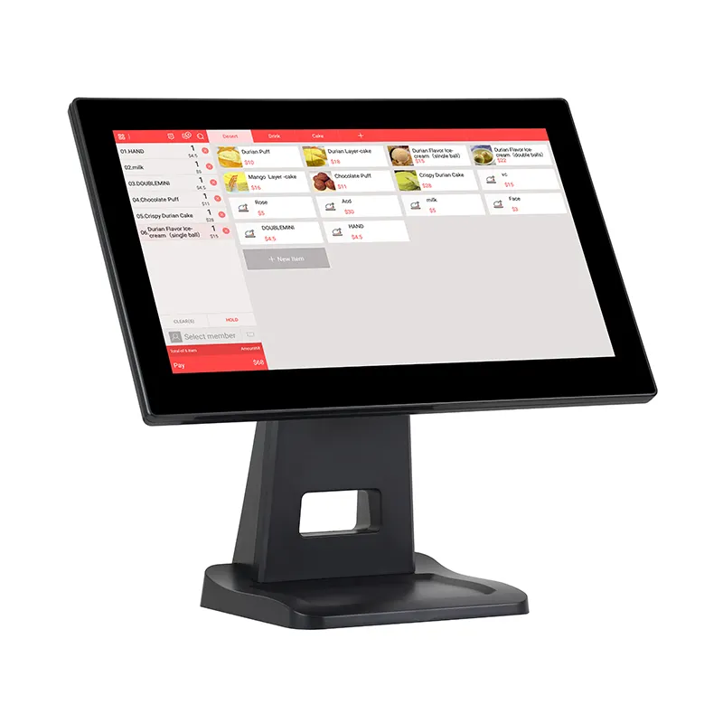 Все в одном Pos-машина с системой Win 10 15,6 дюймов сенсорный экран Pos-системы кассовый аппарат точка продажи системы