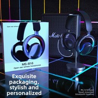 Casque sans fil ANC ultra-léger 255g, respirant, pour le gaming, avec basses profondes, circum-auriculaire