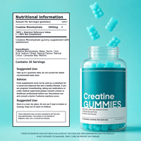 Gummies de créatine probiotiques Bessence avec vitamines A, D, B6, E, C, 60 unités - Marque privée OEM