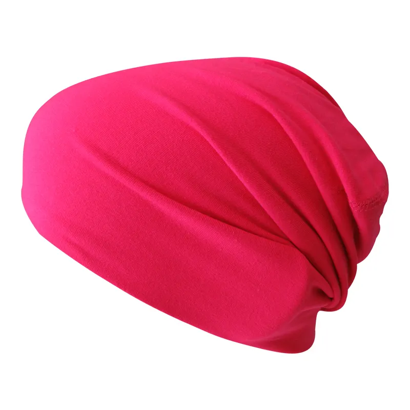 หมวกบีนนี่หมวกลายหัวกะโหลกผ้าฝ้ายถักสีชมพูสุดเท่สำหรับเด็กผู้หญิง