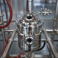Évaporateur à film fouetté en acier inoxydable avec pompe, facile à utiliser pour la concentration à l'échelle pilote