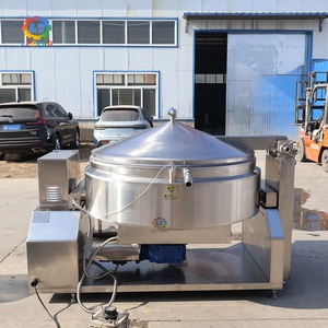 Marmite de cuisson industrielle électrique basculante à agitation automatique, type wok, fabriquée en Chine | Chauffage uniforme - Product Image 1