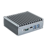 Mini Ordenador de Diseño Sin Ventilador, CPU Intel Core i5 de 11ª Generación 1135G7, Bajo Consumo, 6 Puertos LAN, Tarjeta de Red de 2.5G, Enrutamiento Suave, Mini Host