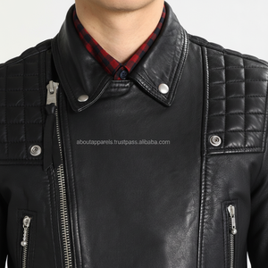 Chaqueta y abrigos de piel de oveja auténtica para hombre, moda de alta calidad, Slim Fit - Product Image 1