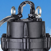 Pompe submersible pour eaux usées SUBEAST en fonte WQ, grand débit, anti-colmatage, pour le relevage des eaux usées, pour les stations d'épuration