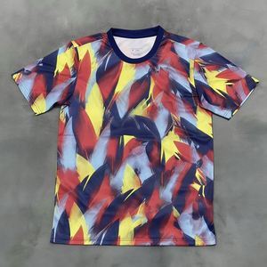 เสื้อฟุตบอลฤดูร้อน 25/25 ชุดฝึกซ้อมแขนสั้นแบบกำหนดเอง คอกลม ยูนิเซ็กซ์ ระบายอากาศได้ดี โพลีเอสเตอร์ แห้งเร็ว - Product Image 1