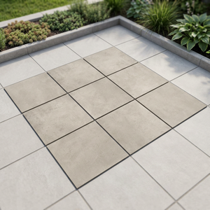 Dalles de pavage extérieures en porcelaine antidérapantes robustes 600x900x20mm, aspect ciment, finition mate, pour garage et parking - Product Image 3