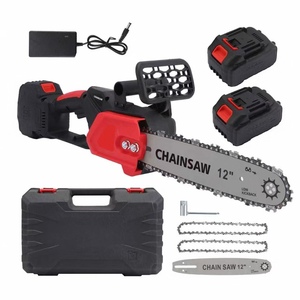 <span class=keywords><strong>Mini</strong></span> tronçonneuse électrique sans fil 12 pouces, qualité industrielle, pour bricolage, coupe bois, machine à tronçonner en acier, tronçonneuse à batterie sans balais - Product Image 1