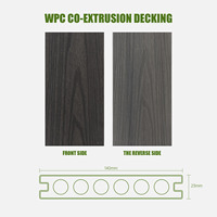 Revêtement de terrasse en WPC ignifuge co-extrudé, bois d'extérieur, terrasse en bois composite, WPC, prix direct usine, bois-plastique extrudé