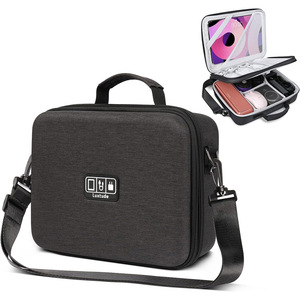 Estuche de Almacenamiento Portátil para Electrónicos de EVA, Bolsa Organizadora Rígida, Estuche de Viaje Impermeable con Correa para el Hombro - Product Image 1