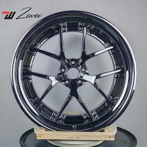 ZW <span class=keywords><strong>2</strong></span> pezzi forgiato 5x112 cerchi auto con finitura cromata personalizzata per Mercedes benz W211 W212 Audi A4 B8 A5 B10 18 19 20 21 cerchi 22 pollici - Product Image 2