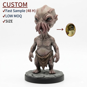 Statuetta Bobblehead Personalizzata in Resina di Cthulhu, Figurina Artistica Artigianale Ispirata ai Miti Horror per Collezione e Decorazione - Product Image 6