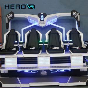 Herovr 9D <span class=keywords><strong>VR</strong></span> 4ที่นั่งจำลองอาเขตโรงภาพยนตร์<span class=keywords><strong>4D</strong></span> ที่น่าสนใจสำหรับการใช้งานสาธารณะในร่ม/กลางแจ้งวัสดุโลหะ - Product Image 4