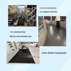 3-6Mm Dikte Zwart Muntpatroon Anti-Slip Cr Rubber Garage Vloermatten Zacht Gevulkaniseerde Rubber Matten - Product Image 6