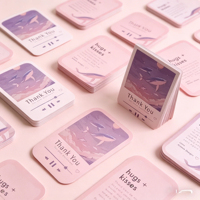 Cartes de remerciement personnalisées à couverture rigide avec reliure parfaite, papier couché et carton duplex, texte et logo personnalisés pour événements professionnels