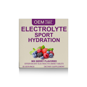 Tablet Minuman Energi Elektrolit Tiga Buah Bebas Gula OEM untuk Dewasa - Product Image 1