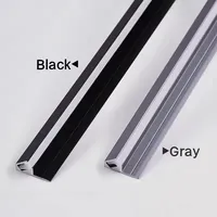 Profilé LED linéaire en aluminium à montage en surface, faisceau oblique, diffuseur invisible, canal de rétroéclairage pour armoire, tube lumineux, bande lumineuse